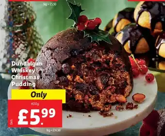 Lidl Dundalgan Whiskey Christmas Pudding offer
