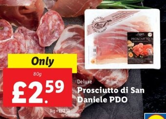 Lidl Deluxe Prosciutto Di San Daniele PDO offer