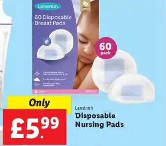 Lidl Lansinoh 60 DisposableNursing Pads offer