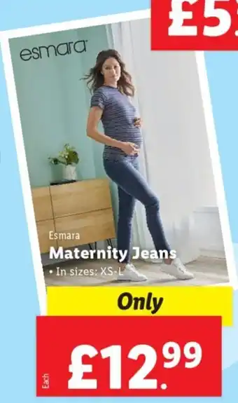 Lidl Esmara Maternity Jeans offer