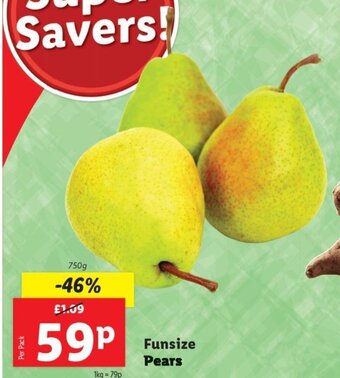 Lidl Funsize Pears offer