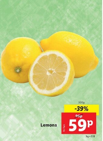 Lidl Lemons offer