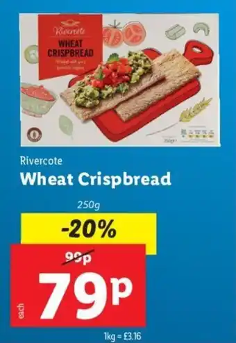 Lidl Rivercote Wheat Crispbread offer