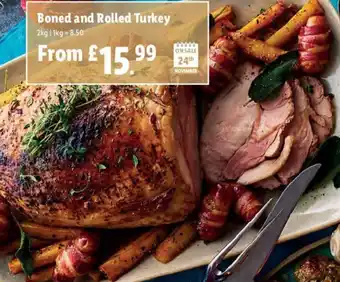 Lidl Boned and Rolled Turkey 2 kg offer