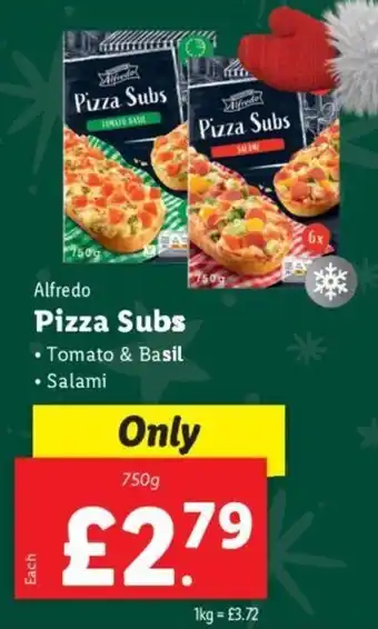 Lidl Alfredo Pizza Subs offer