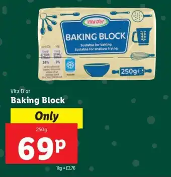Lidl Vita D'or Baking Block offer