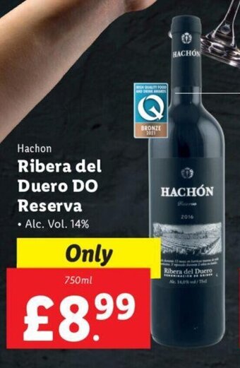 Lidl Hachon Ribera Del Duero Do Reserva offer