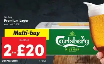 Lidl Carlsberg Premium Lager offer