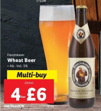 Lidl Franziskaner Wheat Beer offer