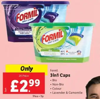Lidl Formil 3in1 Caps offer