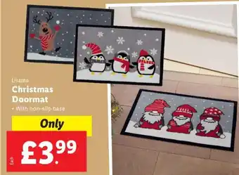 Lidl Livarno Christmas Doormat offer