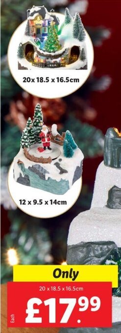 Lidl Animated Christmas Scene With Leds & Music offer