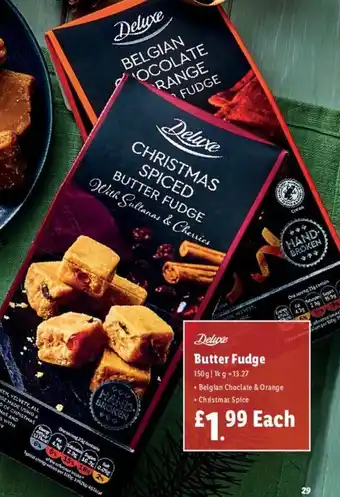 Lidl Deluxe Butter Fudge 150g offer
