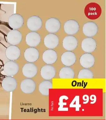 Lidl Livarno Tealights offer