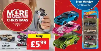 Lidl Hot Wheels Car Set offer