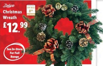 Lidl Deluxe Christmas Wreath offer