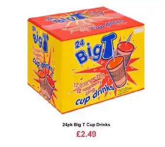 Farmfoods 24pk big t cup drinks offer