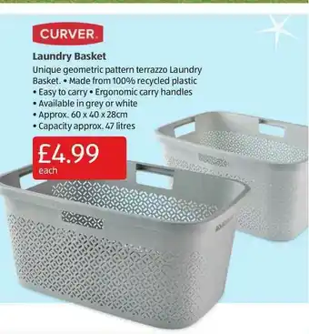 Aldi Curver Laundry Basket offer