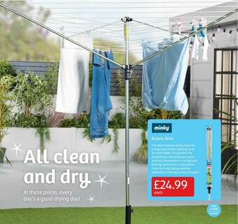 Aldi Minky Rotary Airer offer
