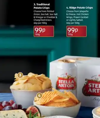 Aldi Ridge Potato Crisps offer