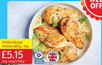 Aldi Chicken Breast Portions 850g-1kg offer