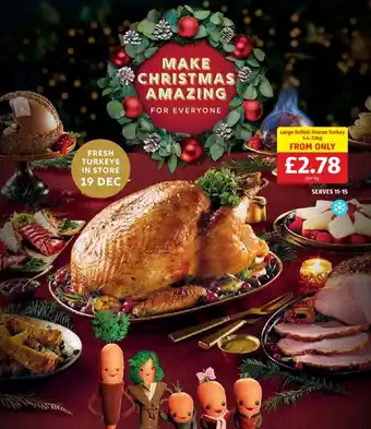 Aldi Large Bristish Frozen Turkey offer