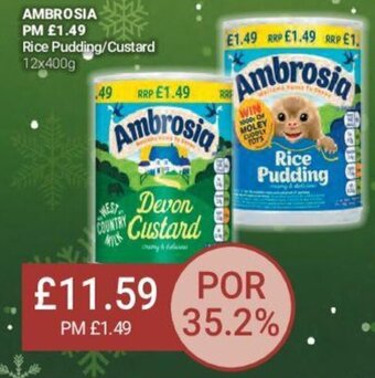 Bestway Ambrosia Rice Pudding/Custard offer