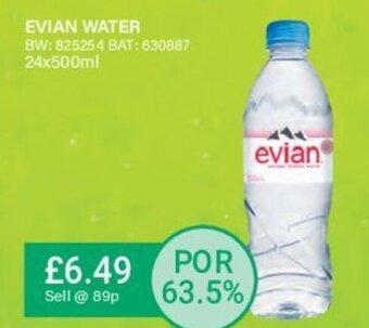 Bestway Evian Water offer