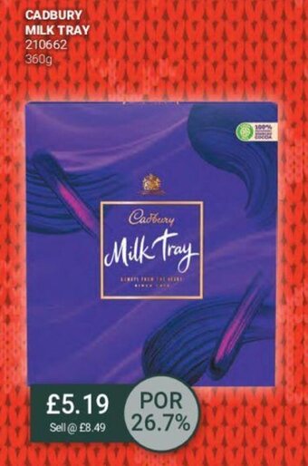 Bestway Cadbury Milk Tray offer