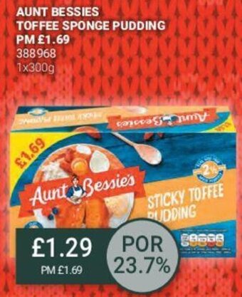 Bestway Aunt Bessies Toffee Sponge Pudding offer
