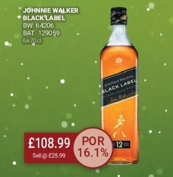 Bestway Johnnie Walker Black Label offer