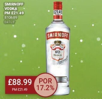 Bestway Smirnoff Vodka offer