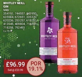 Bestway Whitley Neill Gin offer