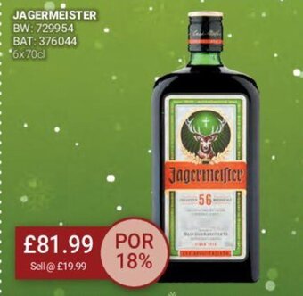 Bestway Jagermeister offer