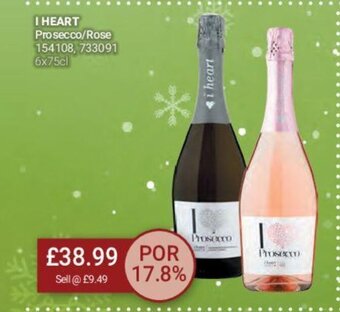 Bestway I Heart Prosecco/Rose offer