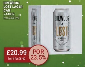 Bestway Brewdog Lost Lager Can offer