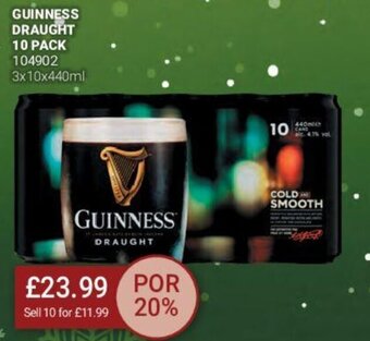 Bestway Guinness Draught 10 Pack offer