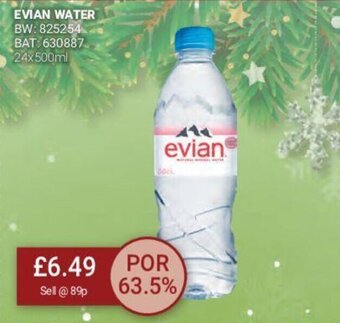 Bestway Evian Water offer