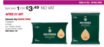 Costco Delverde 3kg offer