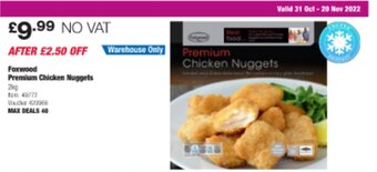 Costco Foxwood Premium Chicken Nuggets offer