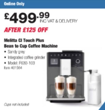 Costco Melitta CI Touch Plus Bean To Cup Coffee Machine offer