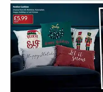 Aldi Festive cushion offer