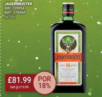 Bestway Jagermeister offer