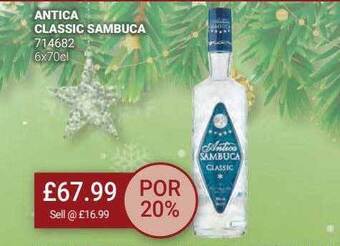 Bestway Antica classic sambuca offer