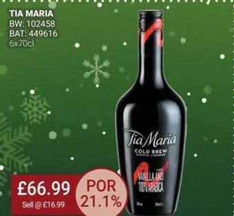 Bestway Tia maria offer