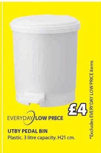 JYSK Utby pedal bin offer