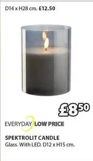 JYSK Spektrolit candle offer