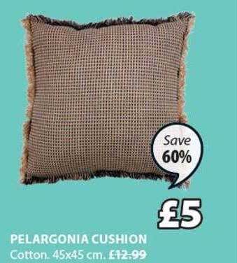 JYSK Pelargonia cushion offer