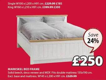 JYSK Markskel bed frame offer