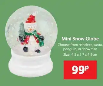 Lidl Mini snow flove offer
